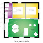 KIT O MAX MODÈLE 24x24 plein pied