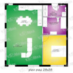 KIT O MAX MODÈLE 28x28 plein pied chambre avant